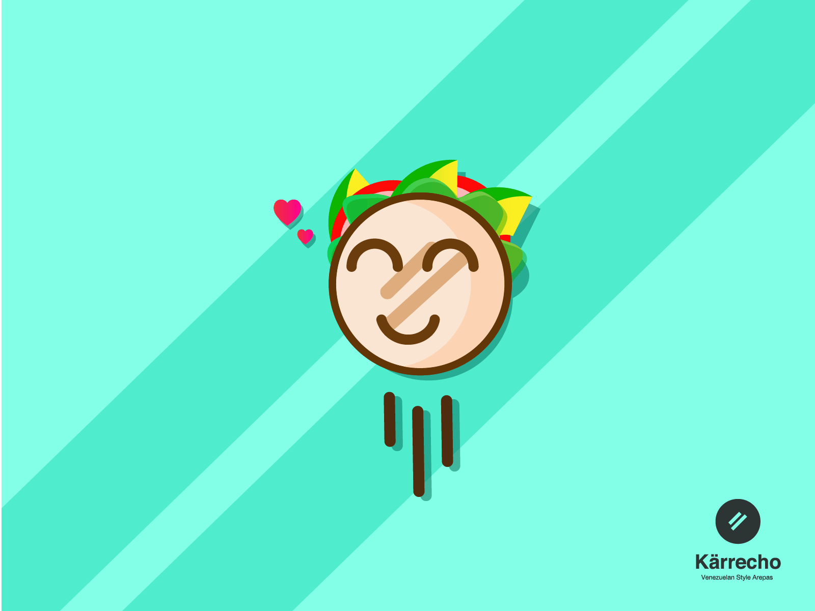 K&auml;rrecho arepa emoji mascot