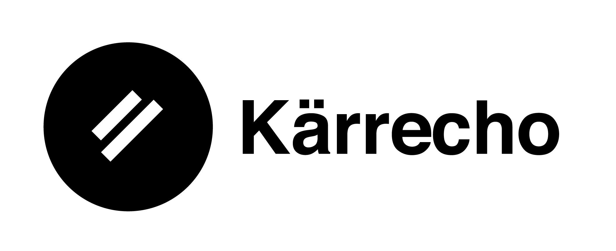 K&auml;rrecho horizontal logo black