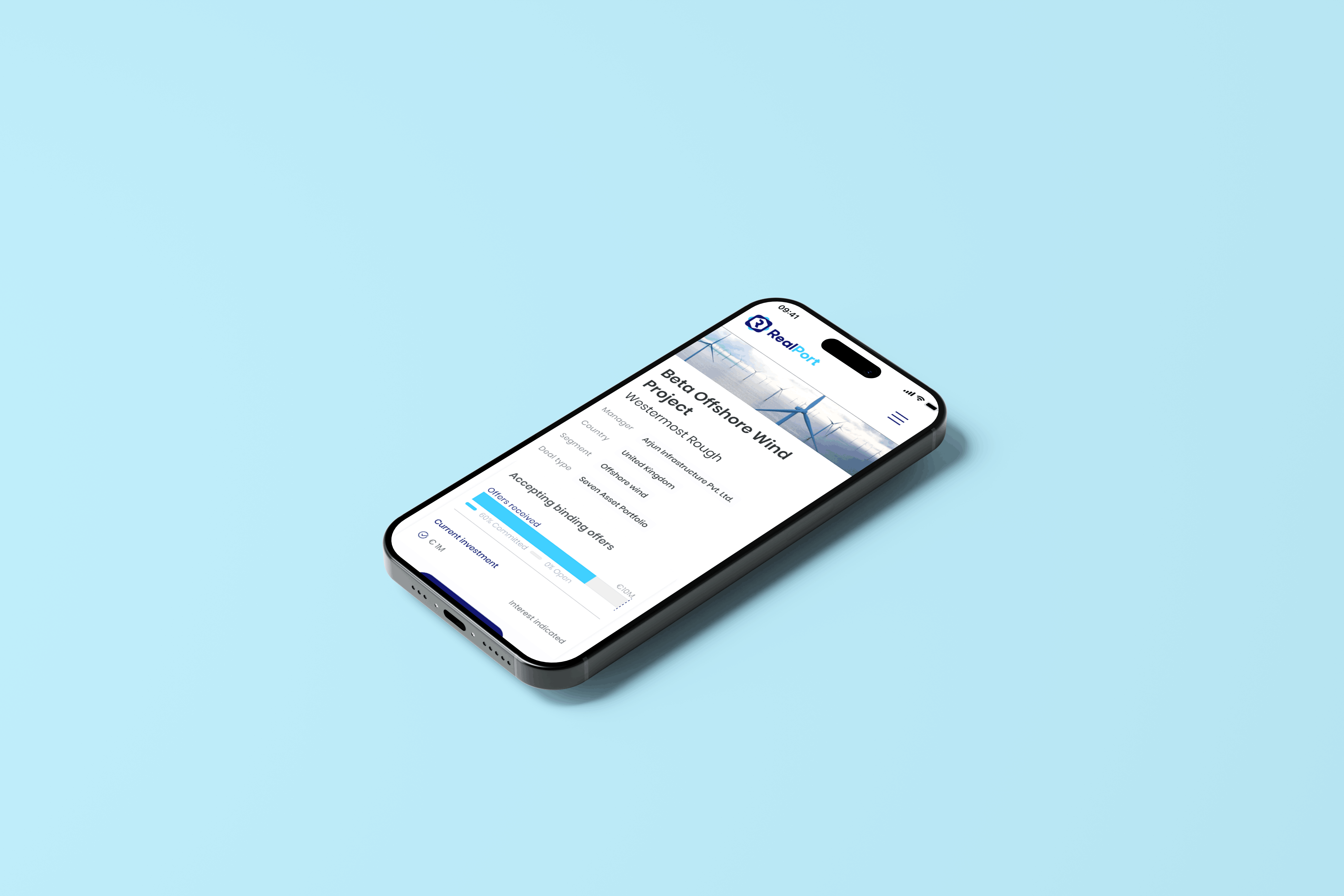 RealPort platform mobile view